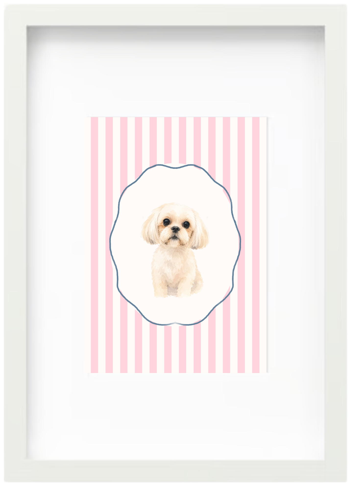 Watercolor Portrait with Frame - Image 5