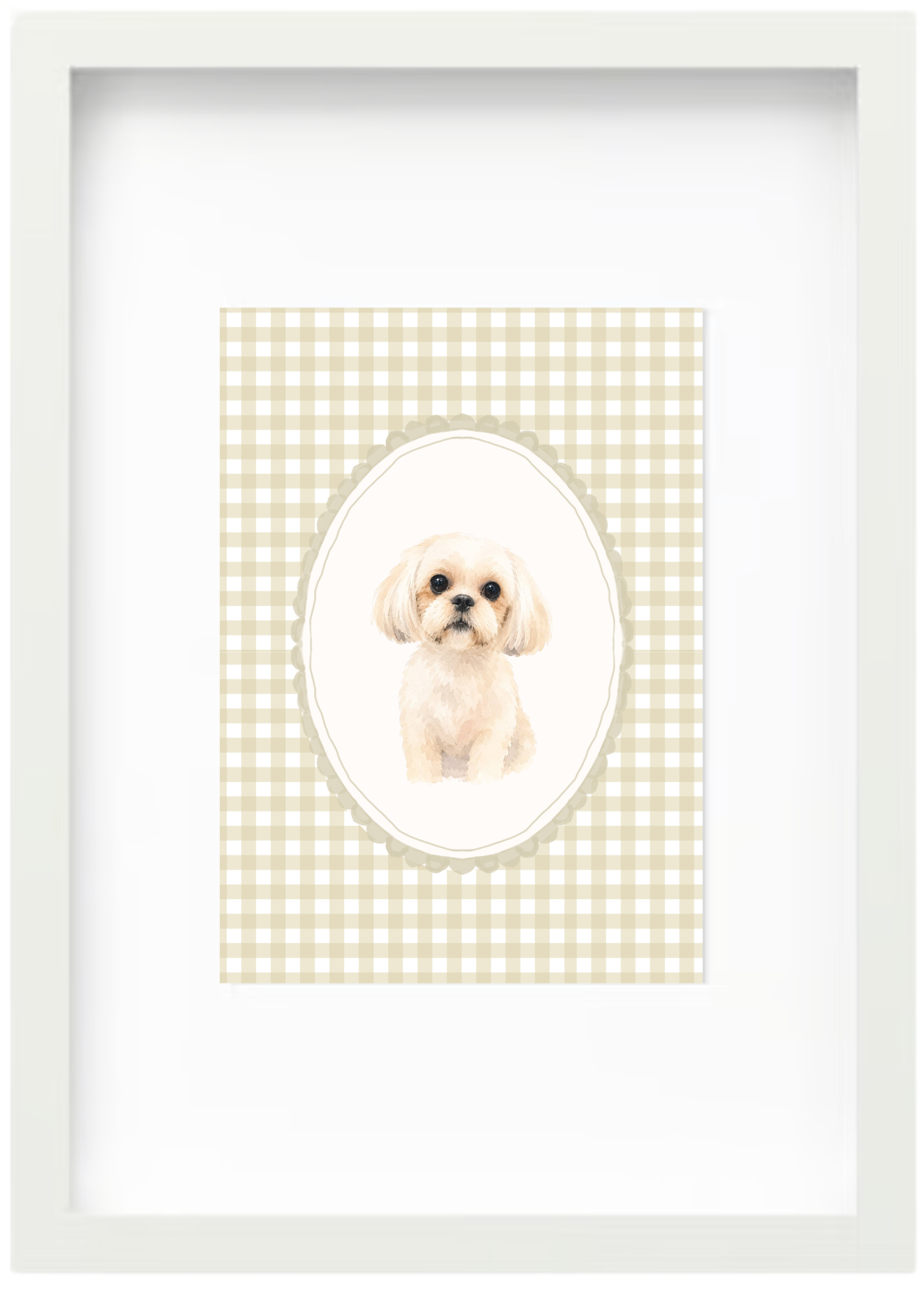 Watercolor Portrait with Frame - Image 3